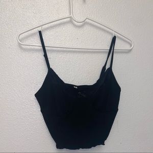 Camisole top + midi pencil skirt